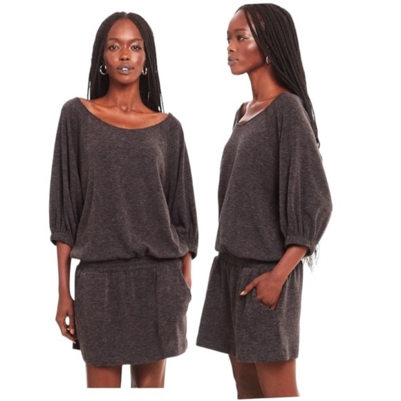 Amanda Uprichard Gray Amaya Dress with Pockets Size Small - Picture 1 of 7